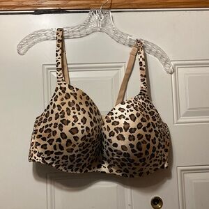 Cacique Leopard Print Bra - Nude/Tan 46C